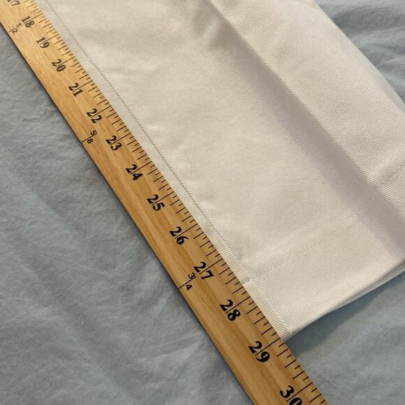 Sigrid Olsen White Twill Straight Leg Pants Size 8 - Picture 7 of 8